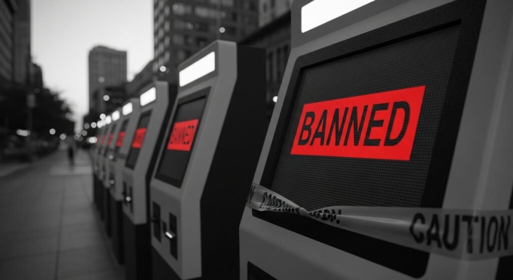 Cryptocurrency Kiosks Banned