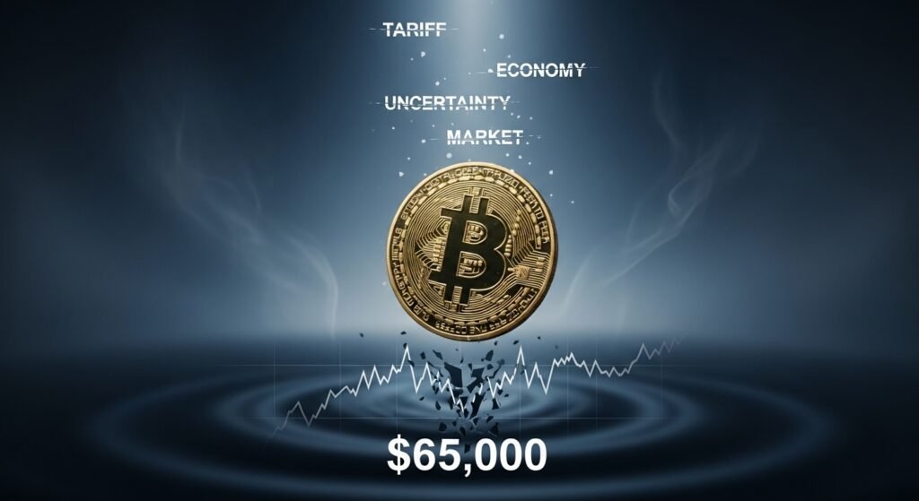 Bitcoin falls below $65,000 as tariff uncertainty