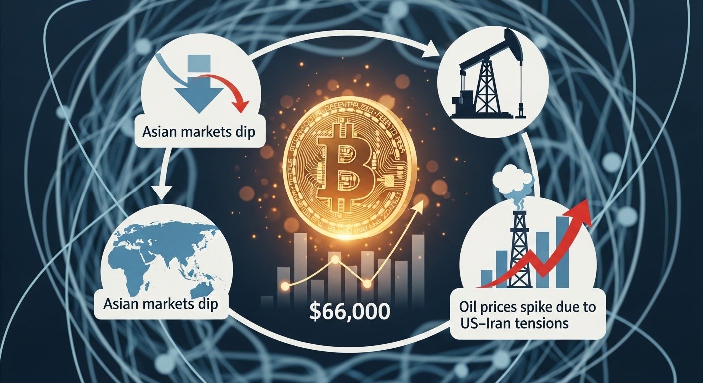 Bitcoin remains around $66,000 as Asian markets dip