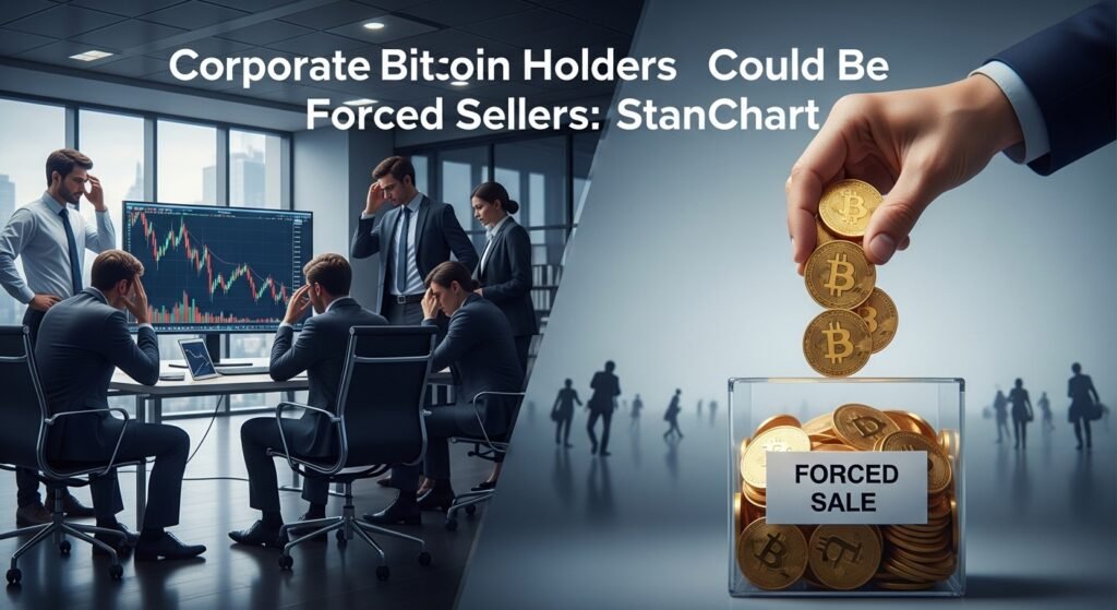 Corporate Bitcoin Holders Could Be Forced Sellers StanChart