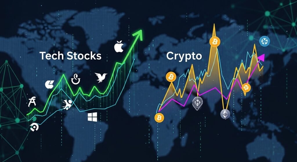 Crypto Prices Moving With Tech Stocks