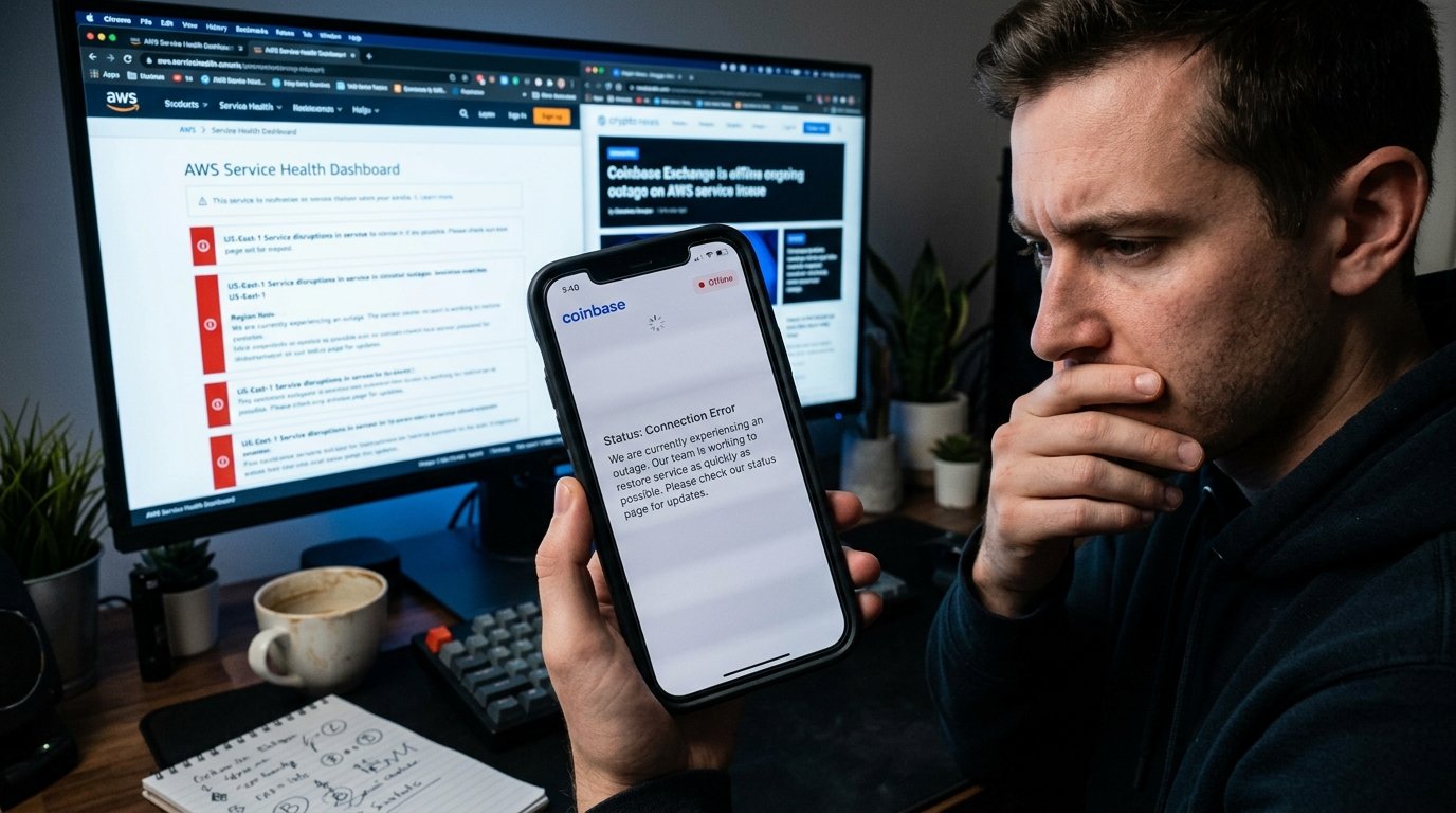 AWS Outage Sends Coinbase Exchange Offline