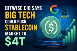 Big Tech Could Drive $4T Stablecoin Boom Bitwise CIO