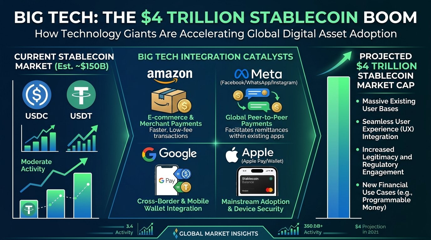 Big Tech Could Drive $4T Stablecoin Boom Bitwise CIO