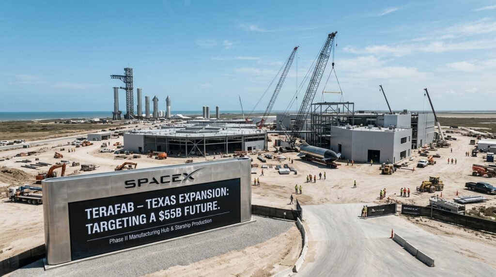 SpaceX Terafab Texas Expansion Targets $55B Future